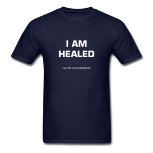 I Am Healed Unisex Standard T-Shirt - navy