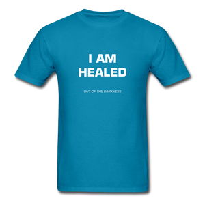 I Am Healed Unisex Standard T-Shirt - turquoise