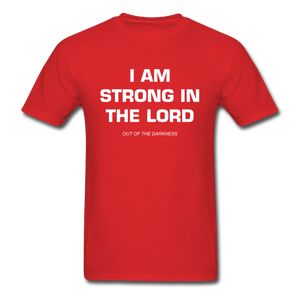 I Am Strong In the Lord Unisex Standard T-Shirt - red