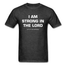 Load image into Gallery viewer, I Am Strong In the Lord Unisex Standard T-Shirt - heather black