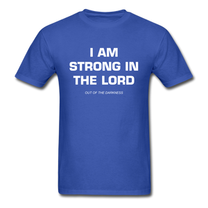 I Am Strong In the Lord Unisex Standard T-Shirt - royal blue