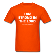 Load image into Gallery viewer, I Am Strong In the Lord Unisex Standard T-Shirt - orange