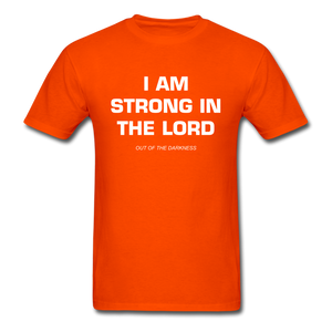 I Am Strong In the Lord Unisex Standard T-Shirt - orange