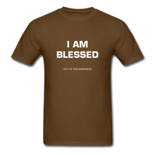 Load image into Gallery viewer, I Am Blessed Unisex Standard T-Shirt - brown