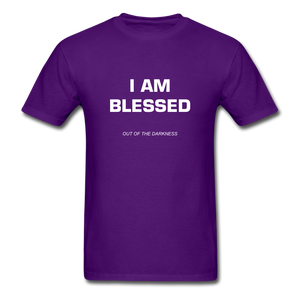 I Am Blessed Unisex Standard T-Shirt - purple