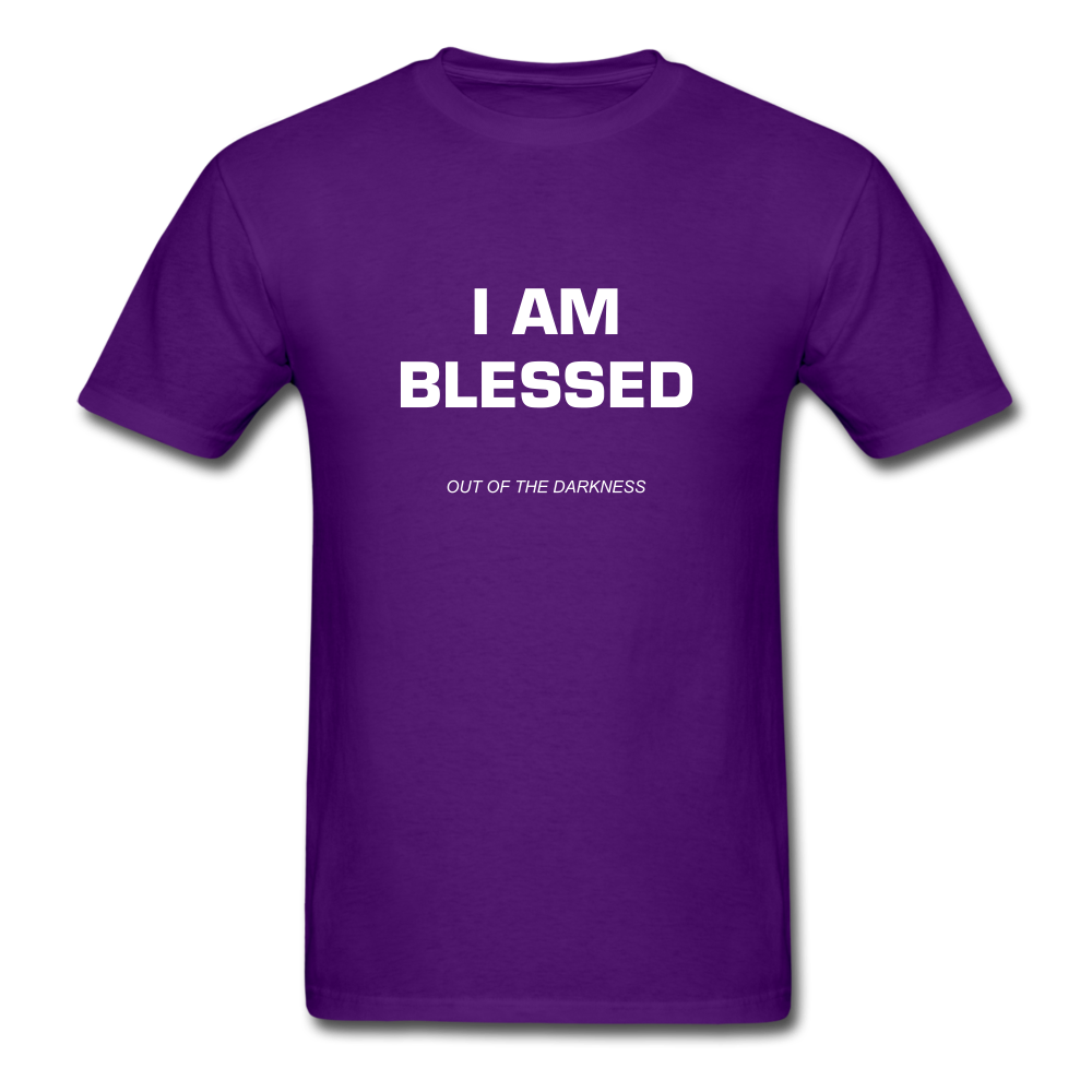 I Am Blessed Unisex Standard T-Shirt - purple