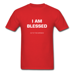 I Am Blessed Unisex Standard T-Shirt - red