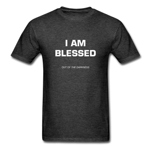 I Am Blessed Unisex Standard T-Shirt - heather black