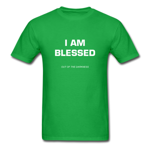 I Am Blessed Unisex Standard T-Shirt - bright green