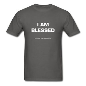 I Am Blessed Unisex Standard T-Shirt - charcoal