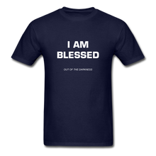 Load image into Gallery viewer, I Am Blessed Unisex Standard T-Shirt - navy