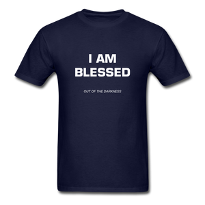I Am Blessed Unisex Standard T-Shirt - navy