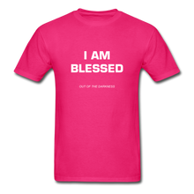 Load image into Gallery viewer, I Am Blessed Unisex Standard T-Shirt - fuchsia