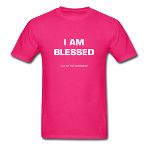 I Am Blessed Unisex Standard T-Shirt - fuchsia