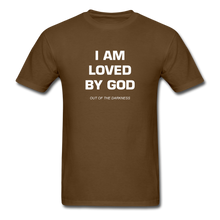 Load image into Gallery viewer, I Am Loved By God Unisex Standard T-Shirt - brown