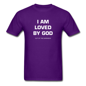 I Am Loved By God Unisex Standard T-Shirt - purple