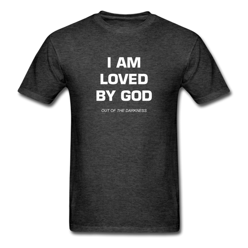 I Am Loved By God Unisex Standard T-Shirt - heather black
