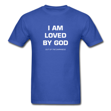 Load image into Gallery viewer, I Am Loved By God Unisex Standard T-Shirt - royal blue