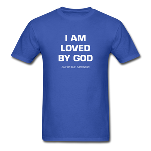 I Am Loved By God Unisex Standard T-Shirt - royal blue
