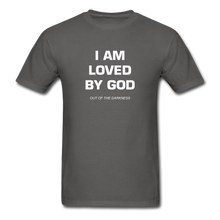 Load image into Gallery viewer, I Am Loved By God Unisex Standard T-Shirt - charcoal