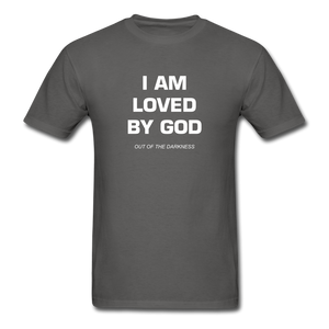 I Am Loved By God Unisex Standard T-Shirt - charcoal