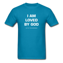 Load image into Gallery viewer, I Am Loved By God Unisex Standard T-Shirt - turquoise