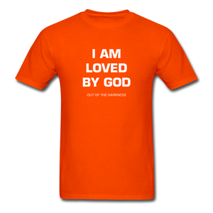 I Am Loved By God Unisex Standard T-Shirt - orange