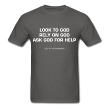 Load image into Gallery viewer, Ask God for Help Unisex Standard  T-Shirt - charcoal