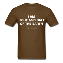 Load image into Gallery viewer, Light and Salt of the Earth Unisex Standard T-Shirt - brown
