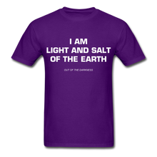 Load image into Gallery viewer, Light and Salt of the Earth Unisex Standard T-Shirt - purple