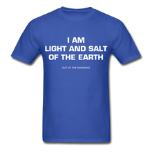 Load image into Gallery viewer, Light and Salt of the Earth Unisex Standard T-Shirt - royal blue