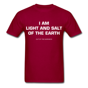 Light and Salt of the Earth Unisex Standard T-Shirt - dark red