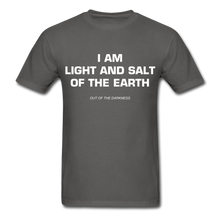 Load image into Gallery viewer, Light and Salt of the Earth Unisex Standard T-Shirt - charcoal
