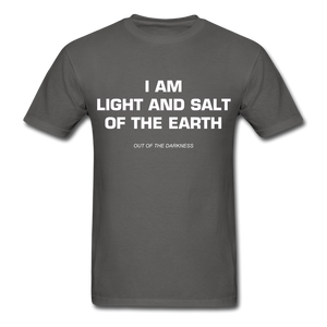 Light and Salt of the Earth Unisex Standard T-Shirt - charcoal