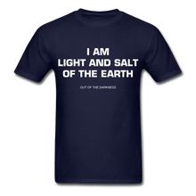 Load image into Gallery viewer, Light and Salt of the Earth Unisex Standard T-Shirt - navy