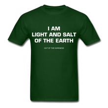 Load image into Gallery viewer, Light and Salt of the Earth Unisex Standard T-Shirt - forest green