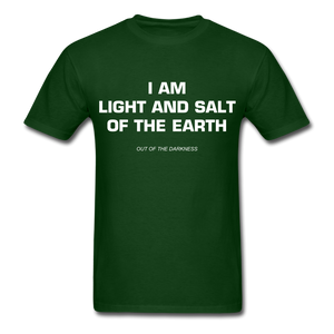 Light and Salt of the Earth Unisex Standard T-Shirt - forest green