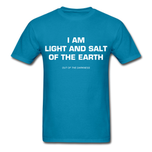 Load image into Gallery viewer, Light and Salt of the Earth Unisex Standard T-Shirt - turquoise