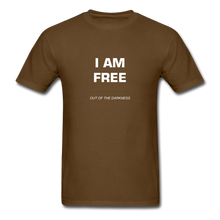 Load image into Gallery viewer, I Am Free Unisex Standard T-Shirt - brown