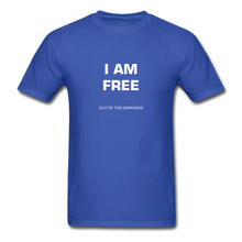 Load image into Gallery viewer, I Am Free Unisex Standard T-Shirt - royal blue