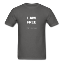 Load image into Gallery viewer, I Am Free Unisex Standard T-Shirt - charcoal