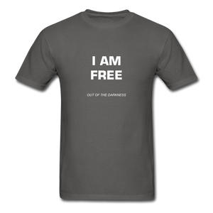 I Am Free Unisex Standard T-Shirt - charcoal
