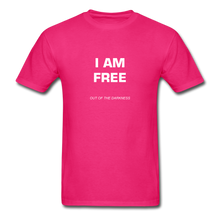 Load image into Gallery viewer, I Am Free Unisex Standard T-Shirt - fuchsia