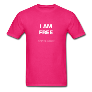 I Am Free Unisex Standard T-Shirt - fuchsia