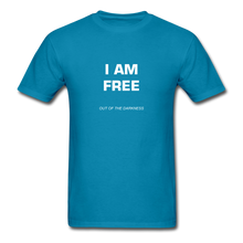 Load image into Gallery viewer, I Am Free Unisex Standard T-Shirt - turquoise