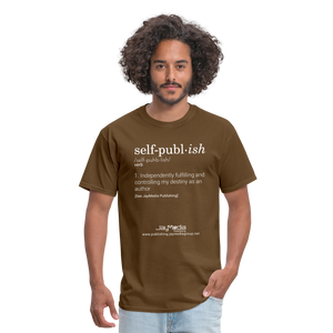 Self-Publ-ish Unisex Classic T-Shirt Dark - brown