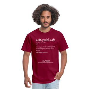 Self-Publ-ish Unisex Classic T-Shirt Dark - burgundy