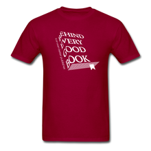Load image into Gallery viewer, Every Good Book Unisex Classic T-Shirt - dark red