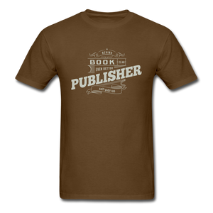 Behind Every Good Book Unisex Classic T-Shirt - Vintage Dark - brown