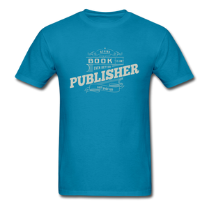 Behind Every Good Book Unisex Classic T-Shirt - Vintage Dark - turquoise